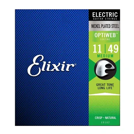 Encordado Electrica Elixir Optiweb 011-049 Medium