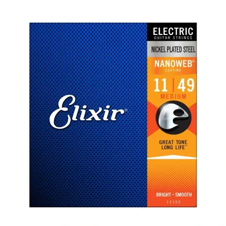 Encordado Electrica Elixir Nanoweb 011-049 Medium