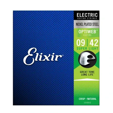 Encordado Electrica Elixir Optiweb 009-042 S Light