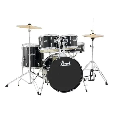 Batería Pearl Roadshow Fusion Black 5 Cuerpos Con Hardware
