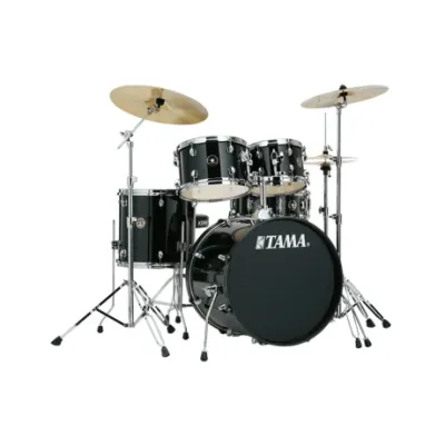 Batería Tama Rhythm Mate Rm50yh5cbk Black Con Hardware Y Platillos