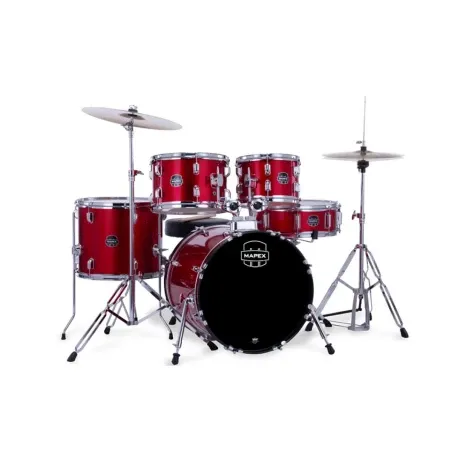 Bateria Mapex Comet Cm5044ftcir Jazz Red C/ Hardware Y Platillos