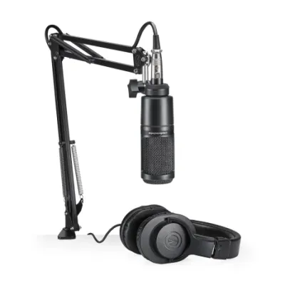 Pack Para Streaming Audio Technica Mic 2020 Y Auricular M20x