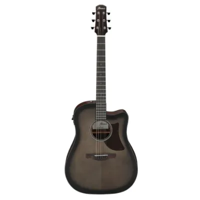 Guitarra Electro Acustica Ibanez Aad50cetcb Transparent Charcoal Burst