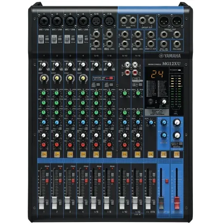 Consola Yamaha Mg12xu 8ch (6 Mic+2 Line St) Fx Usb