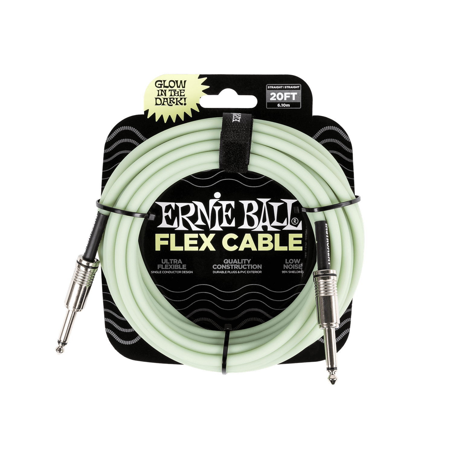 Cable Flex Para Instrumentos Plug a Plug Brilla En La Oscuridad 20FT
