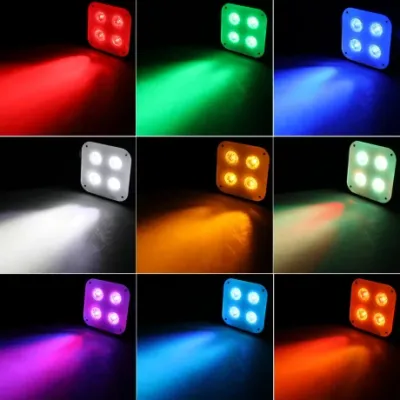 Combo Tacho Led Pl103a A Batería 4x18w Rgbwauv X8 Con Estuche