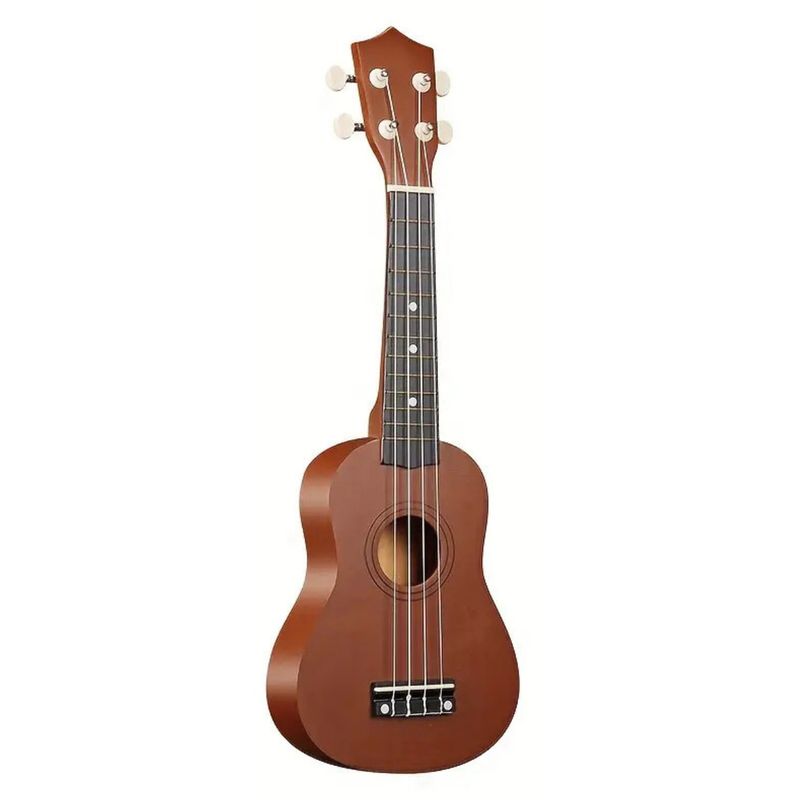 Ukelele Marrón Soprano Con Pua Y Cuerda De Regalo