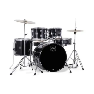 Bateria Mapex Comet Cm5044ftcdk Black Con Hardware Y Platillos