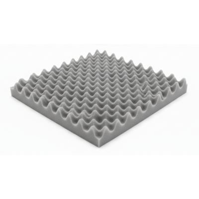 Pack  x10 De Paneles Acusticos Ondulados Gris