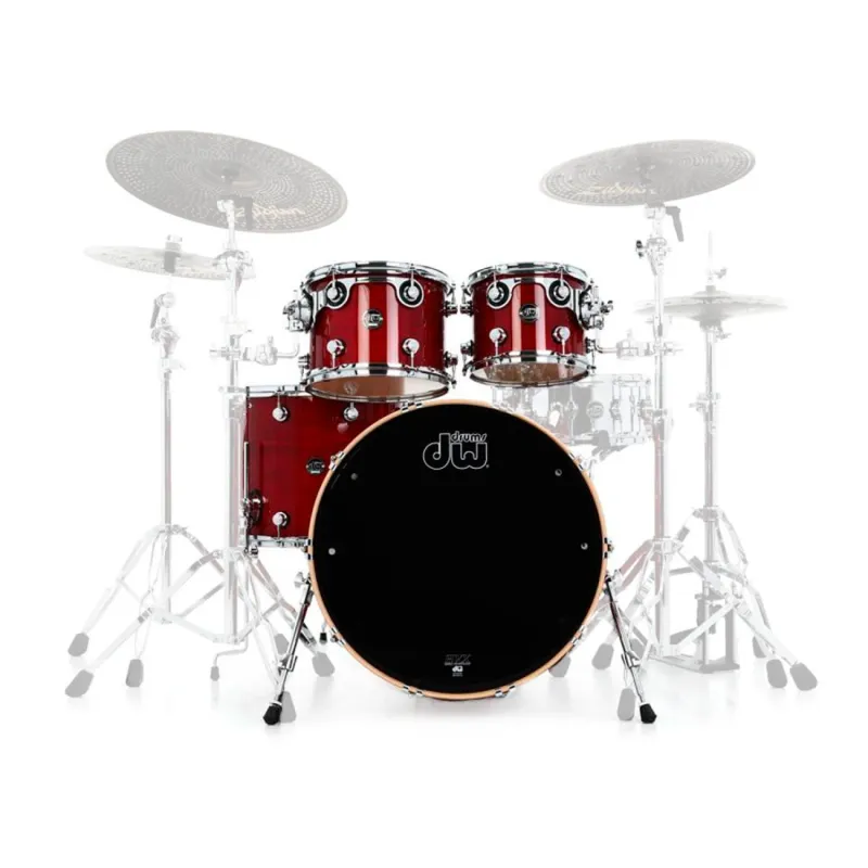 Bateria Dw Performance Series Cherry Stain 4c B22 Sin Redoblante