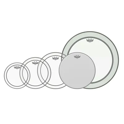 Parche Pack Remo Pinstripe Clear 10/12/14/22 Amb14