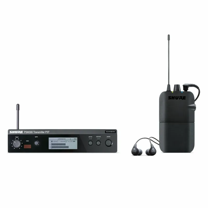 Sistema De Monitoreo In Ear Shure P3tr112grk12