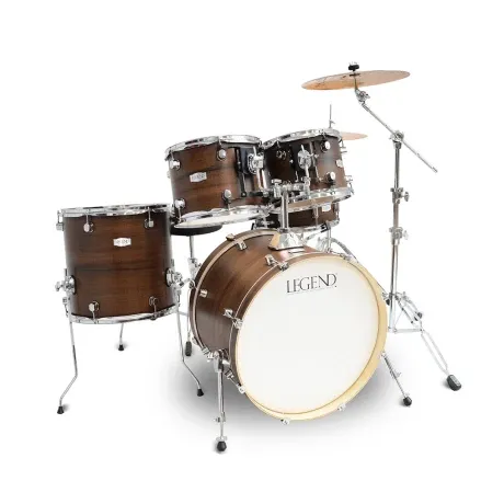 Bateria Legend Classic Standard Birch Walnut 5 Cuerpos Con Hardware