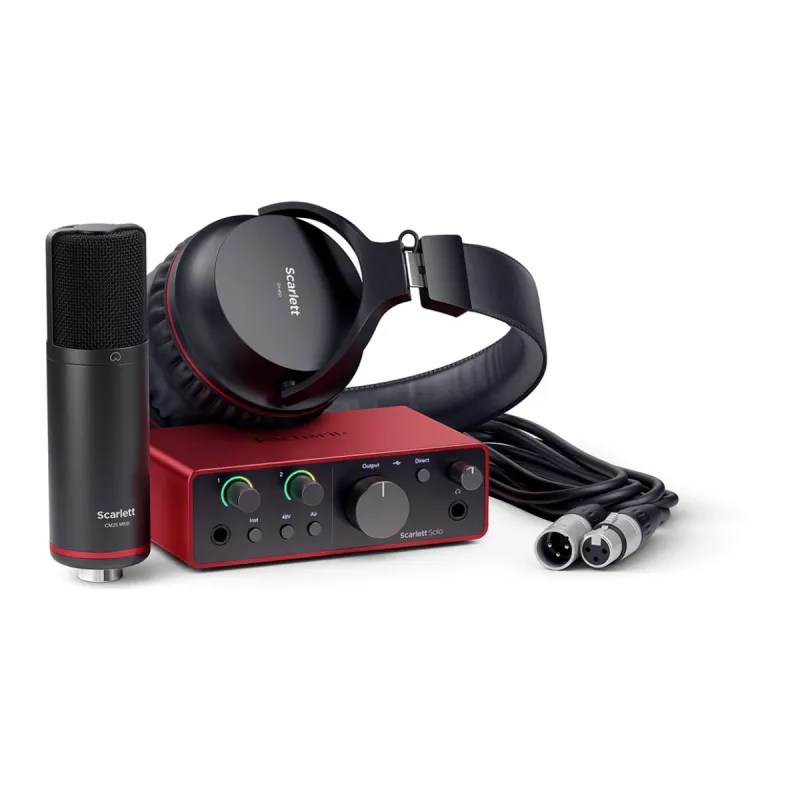 Pack Focusrite Scarlett Solo Studio 4th Gen