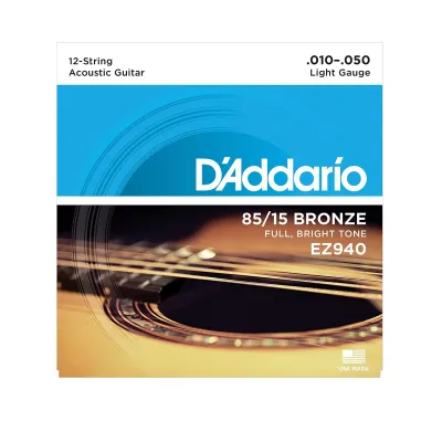 Encordado Folk Daddario Ez940 85 15 Bronze 12str