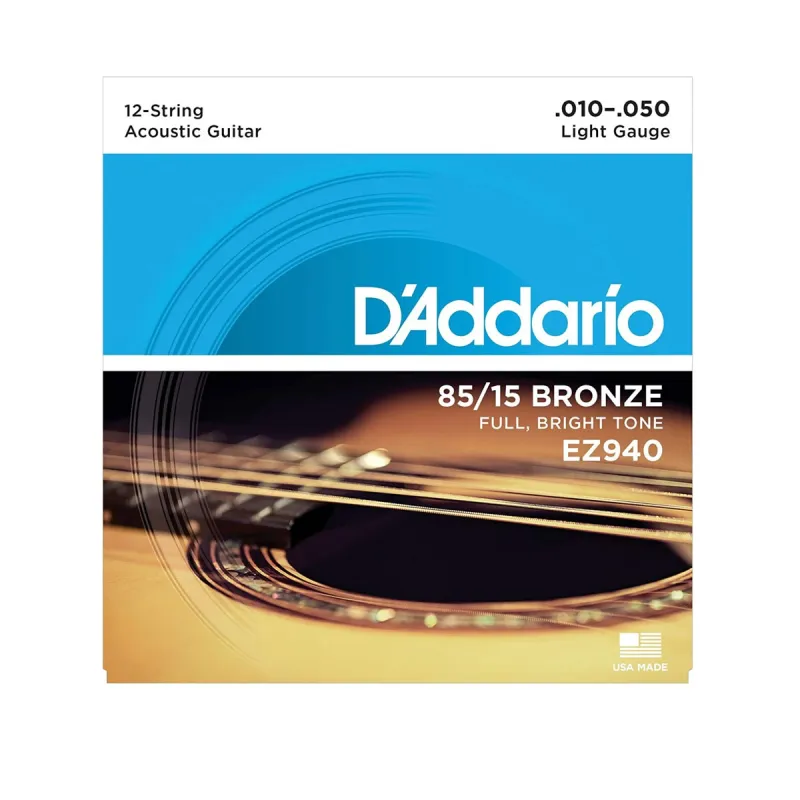 Encordado Folk Daddario Ez940 85 15 Bronze 12str
