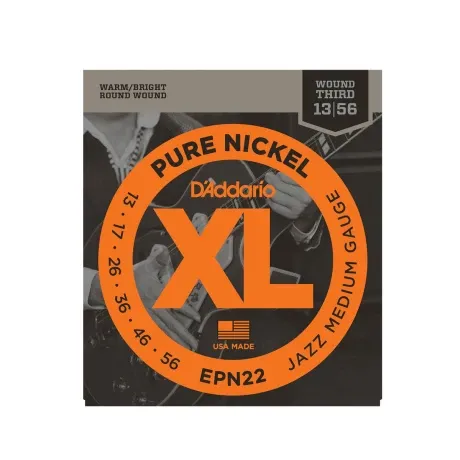 Encordado Electrica Daddario Epn22 Pure Nickel 013