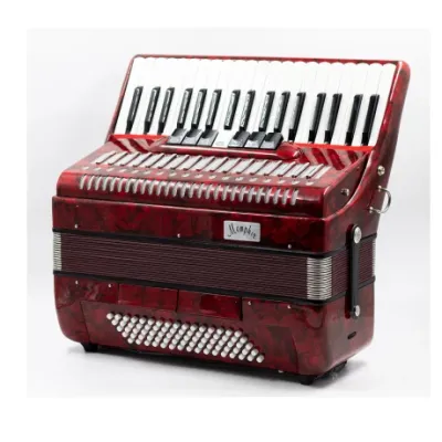 Acordeon Memphis Ft1309 80 Bajos C/estuche Rojo marca Memphis
