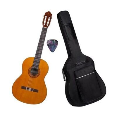Guitarra Clasica Yamaha C40 Con Funda Acolchonada Y Pua