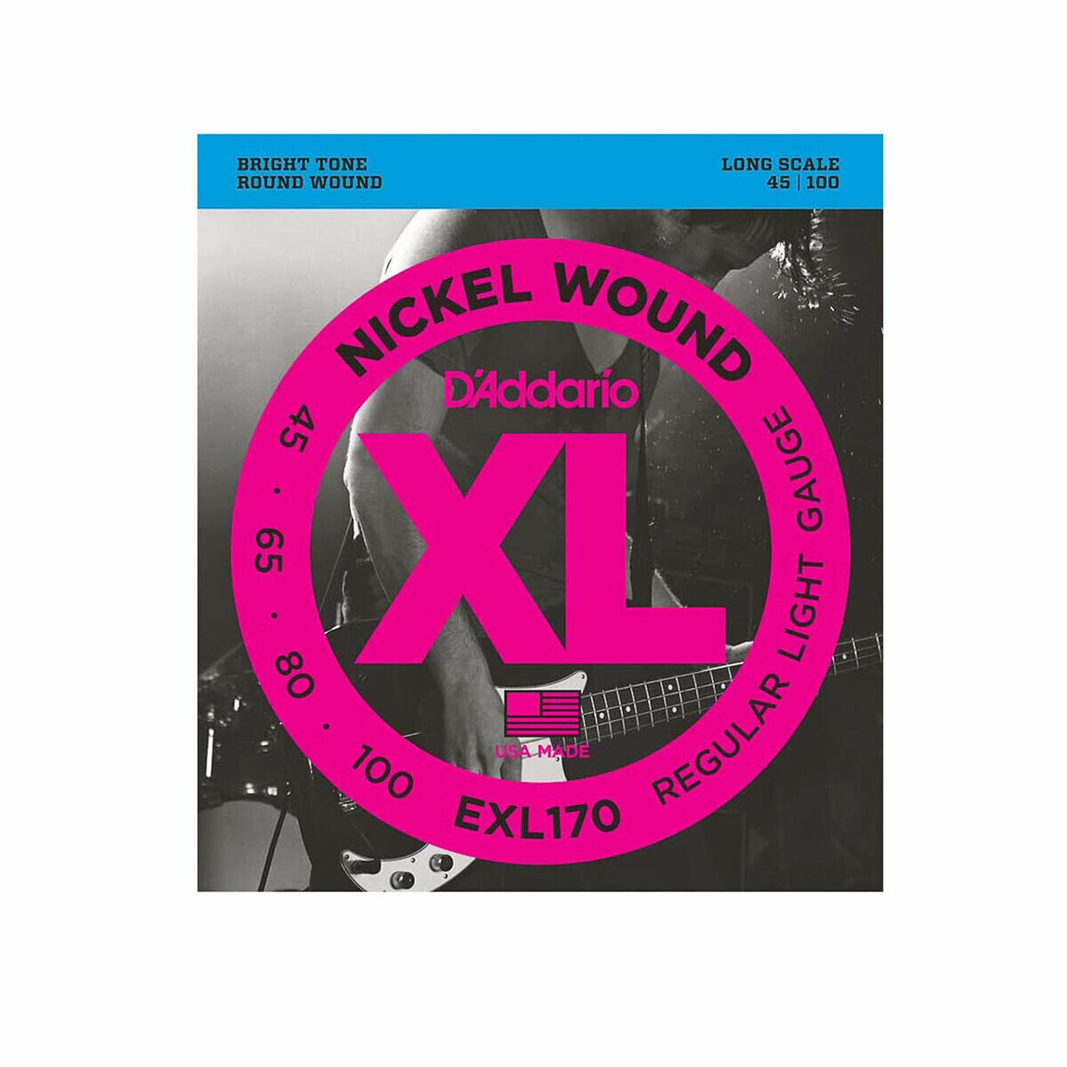 Encordado Para Bajo D'addario Exl170 Cuerdas 0.45 - 100