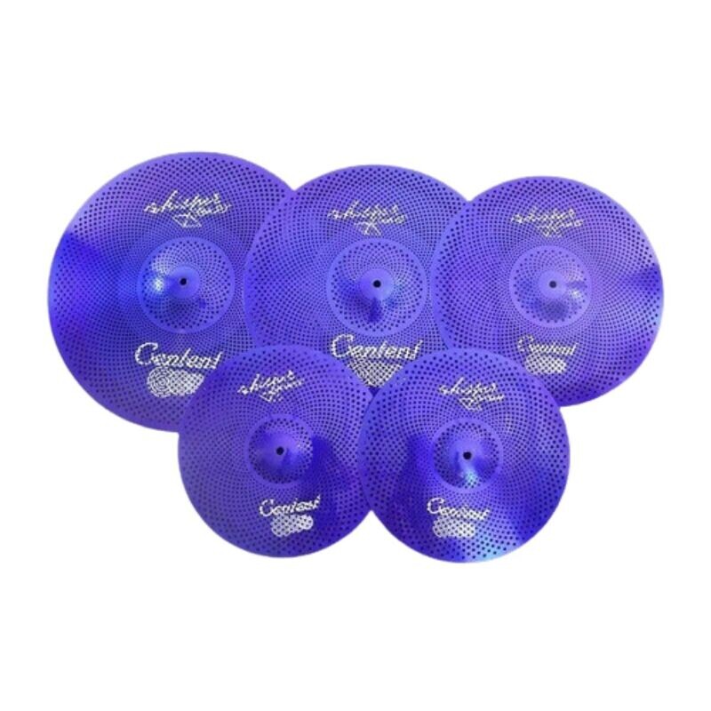 Set Platillos Centent Silenciosos Blue 14-16-18-20+funda