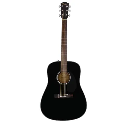 Guitarra Folk Fender Cd60 Dread V3 Black Con Estuche