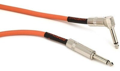Cable Orange Angular de Instrumento de 3mts