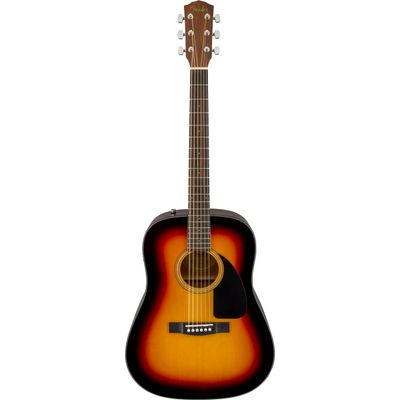 Guitarra Folk Fender CD-60S Sunburst Con Estuche Rigido