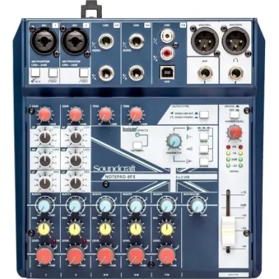 Consola Soundcraft Notepad 8