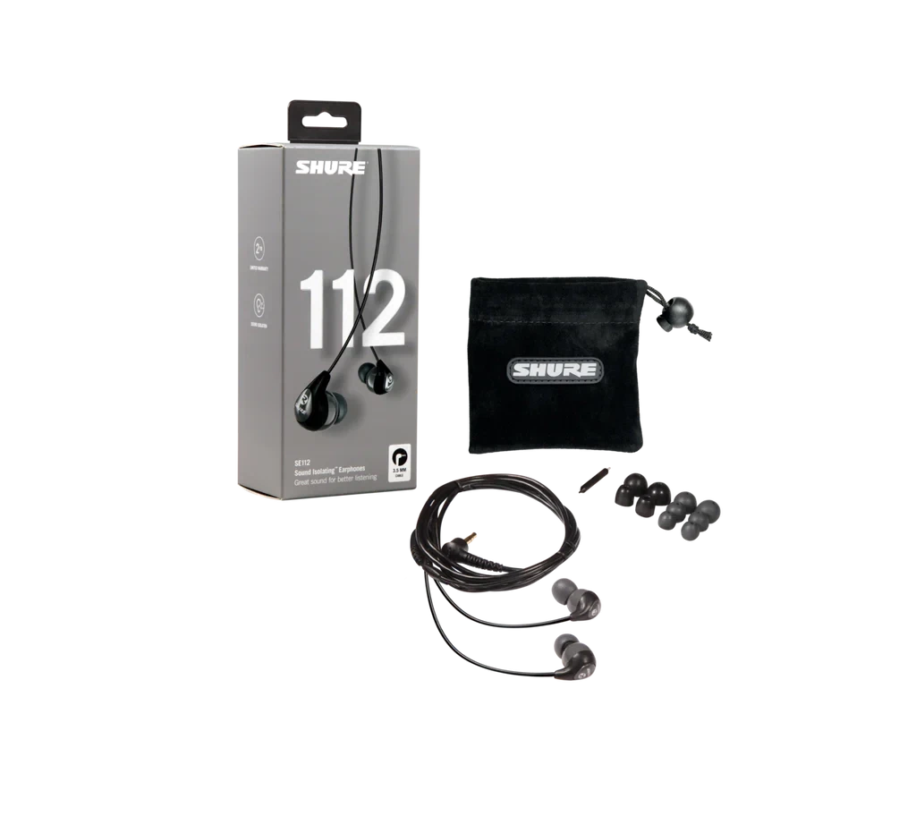 Auriculares marca  Shure modelo Se112gr color Gris