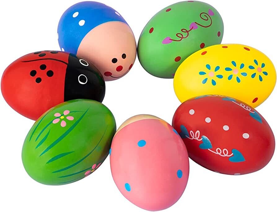 Shaker Percusion tipo Huevito de Madera Purple Turtle