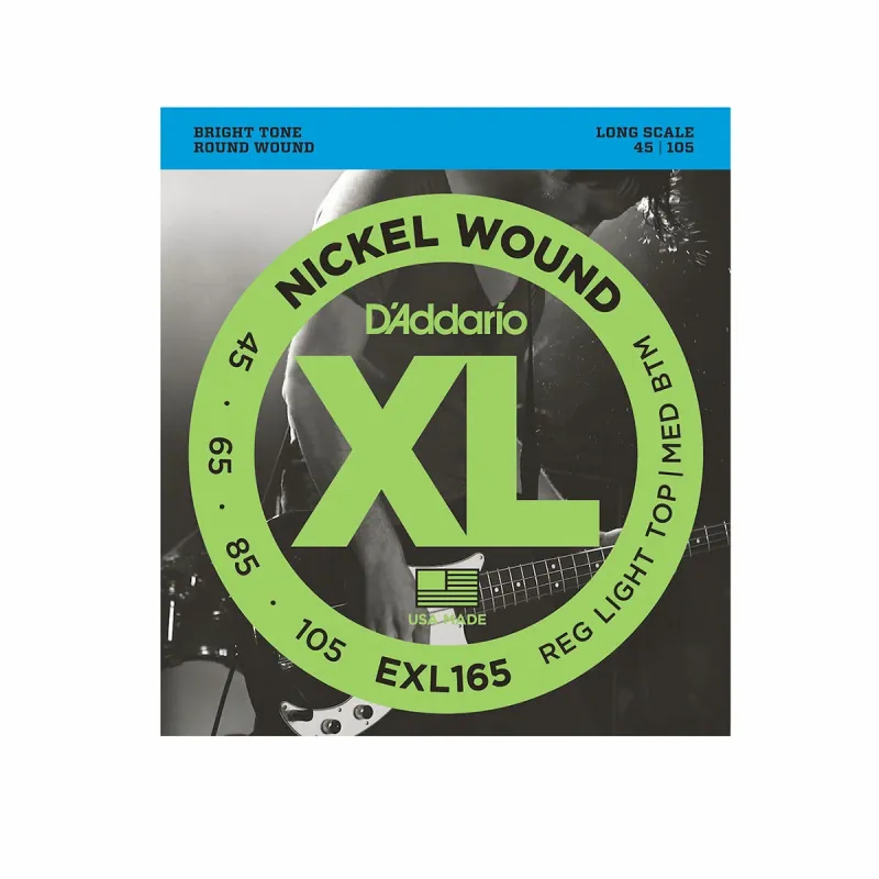 Encordado Bajo Daddario Exl165 Nickel Wound 045