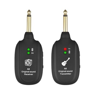 Sistema inalambrico A8 UHF P/Guitarra y Bajos