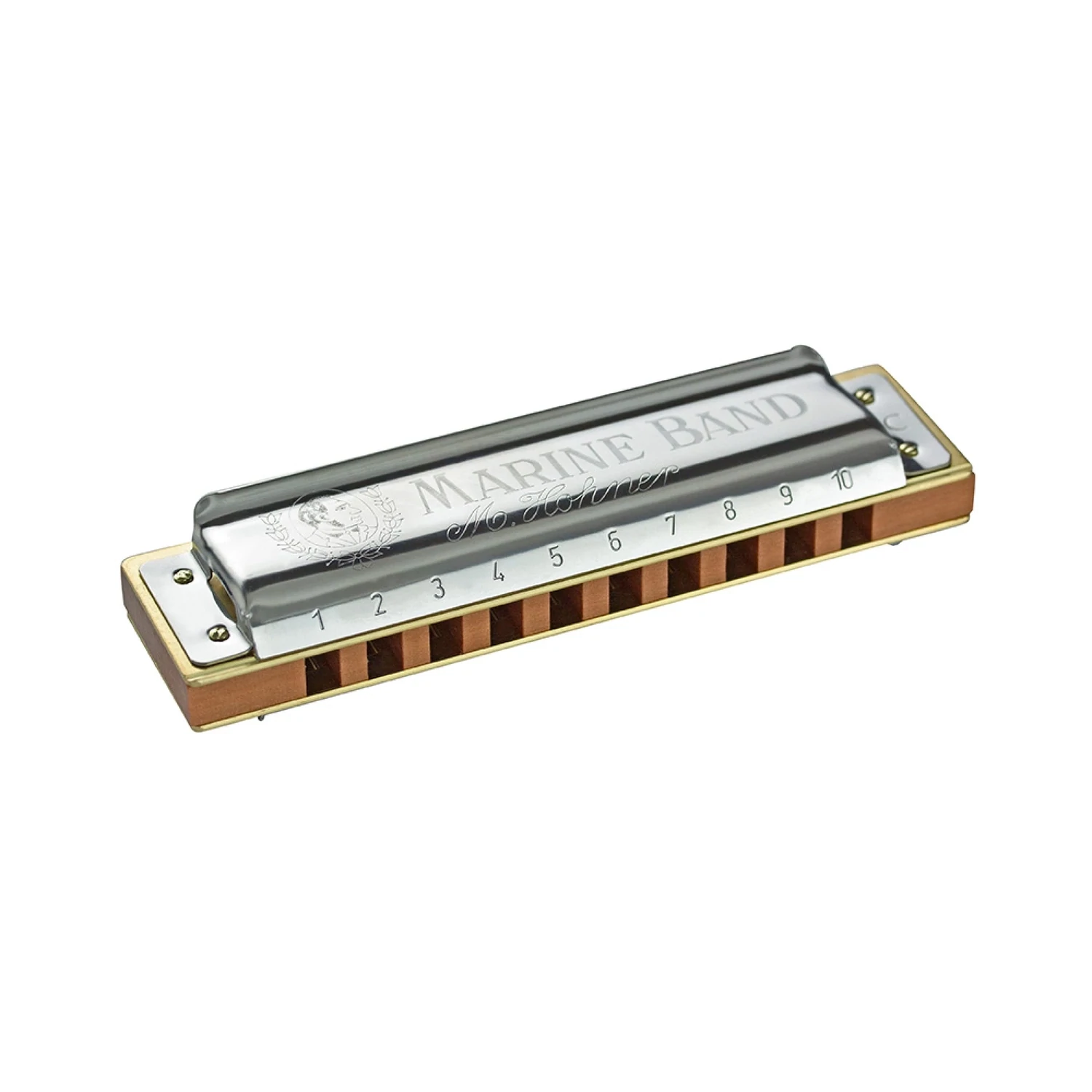 Armonica Hohner 1896 Marine Band En D 20 Voces Con Estuche