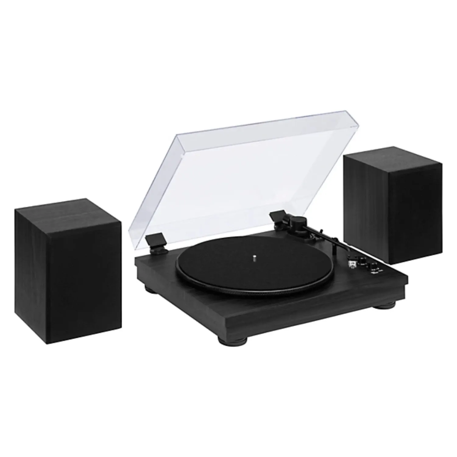 Bandeja De Vinilo Con Parlantes Gemini Tt900 Wood