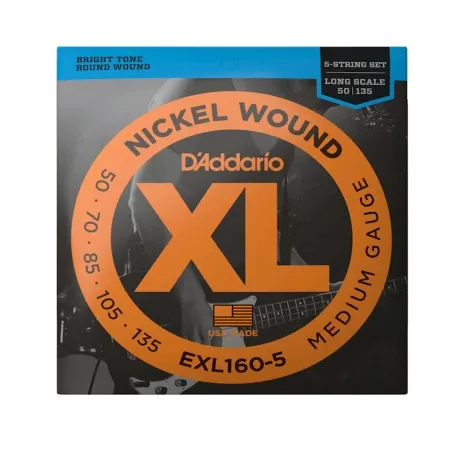 Encordado Bajo Daddario Exl160-5 50-135 5 Str