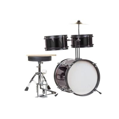 Bateria Infantil 3 Cuerpos Color Negro
