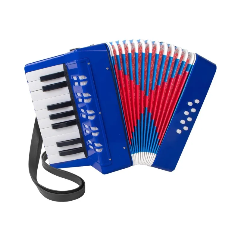 Acordeon Infantil 17 Notas 8 Azul