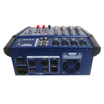 Mixer Potencia Lexsen Pmx250 250w 4 Canales