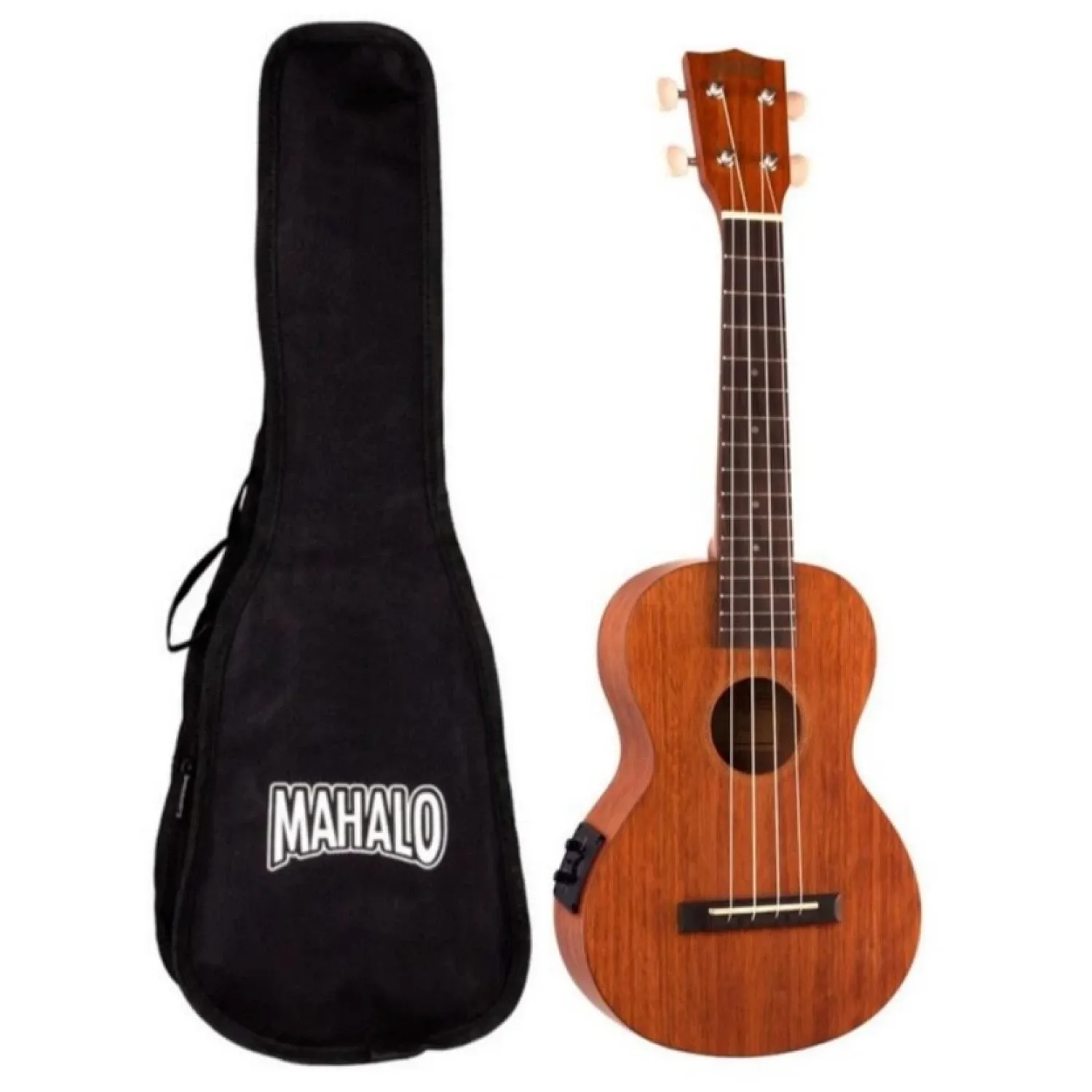Ukelele Electroacustico Mahalo Mj2 Concierto Natural Con Funda