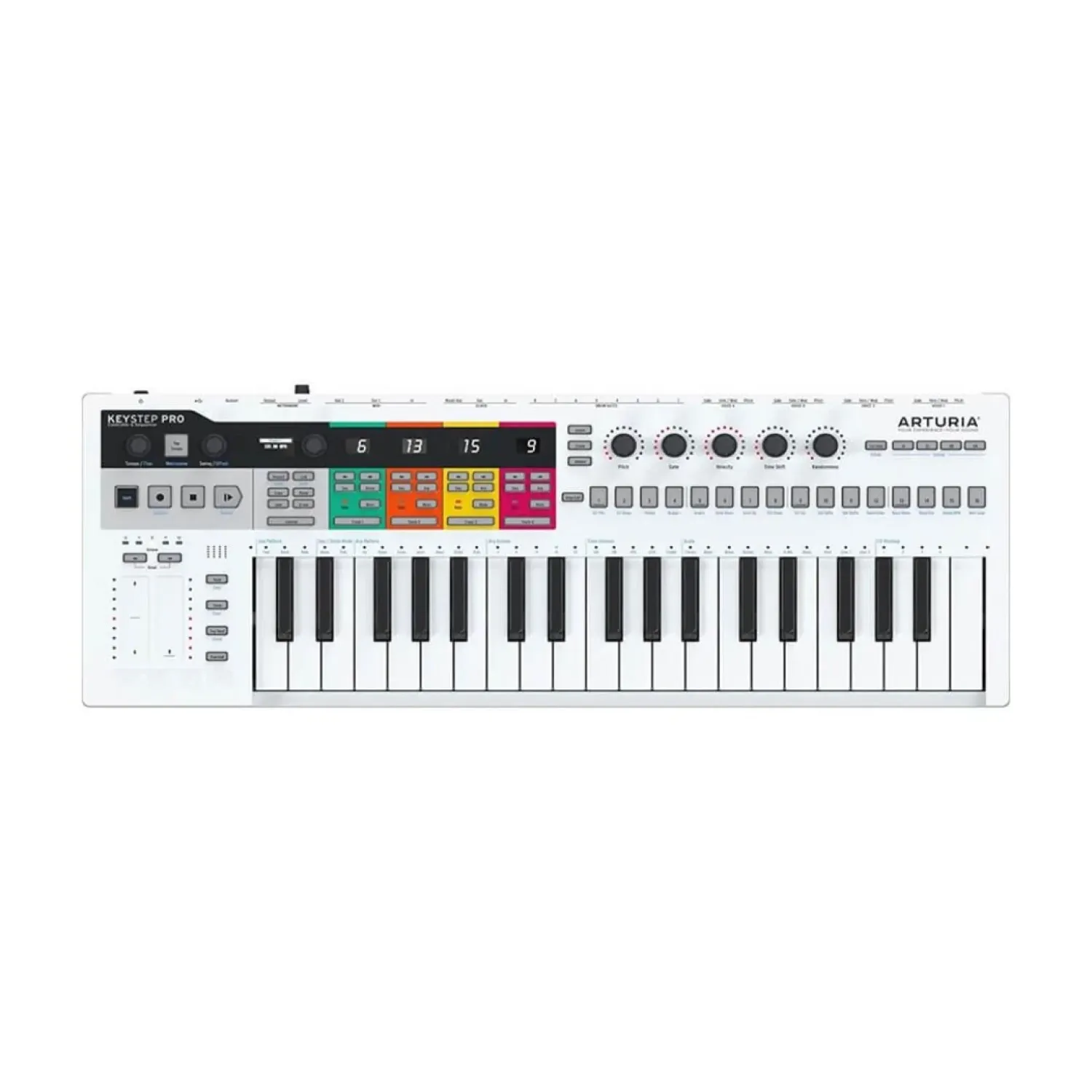 Controlador Midi Arturia Keystep Pro 37 Teclas White