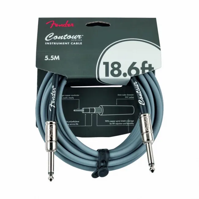 Cable Para Instrumentos Fender de 5,5 Metros Color Gris