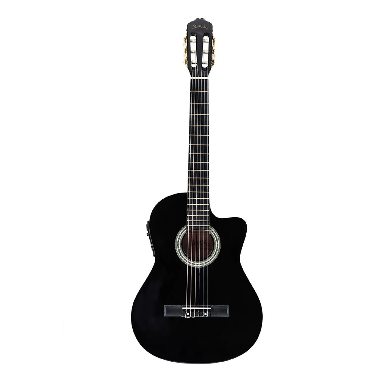 Guitarra Electro Acustica Memphis 951 Nylon Black