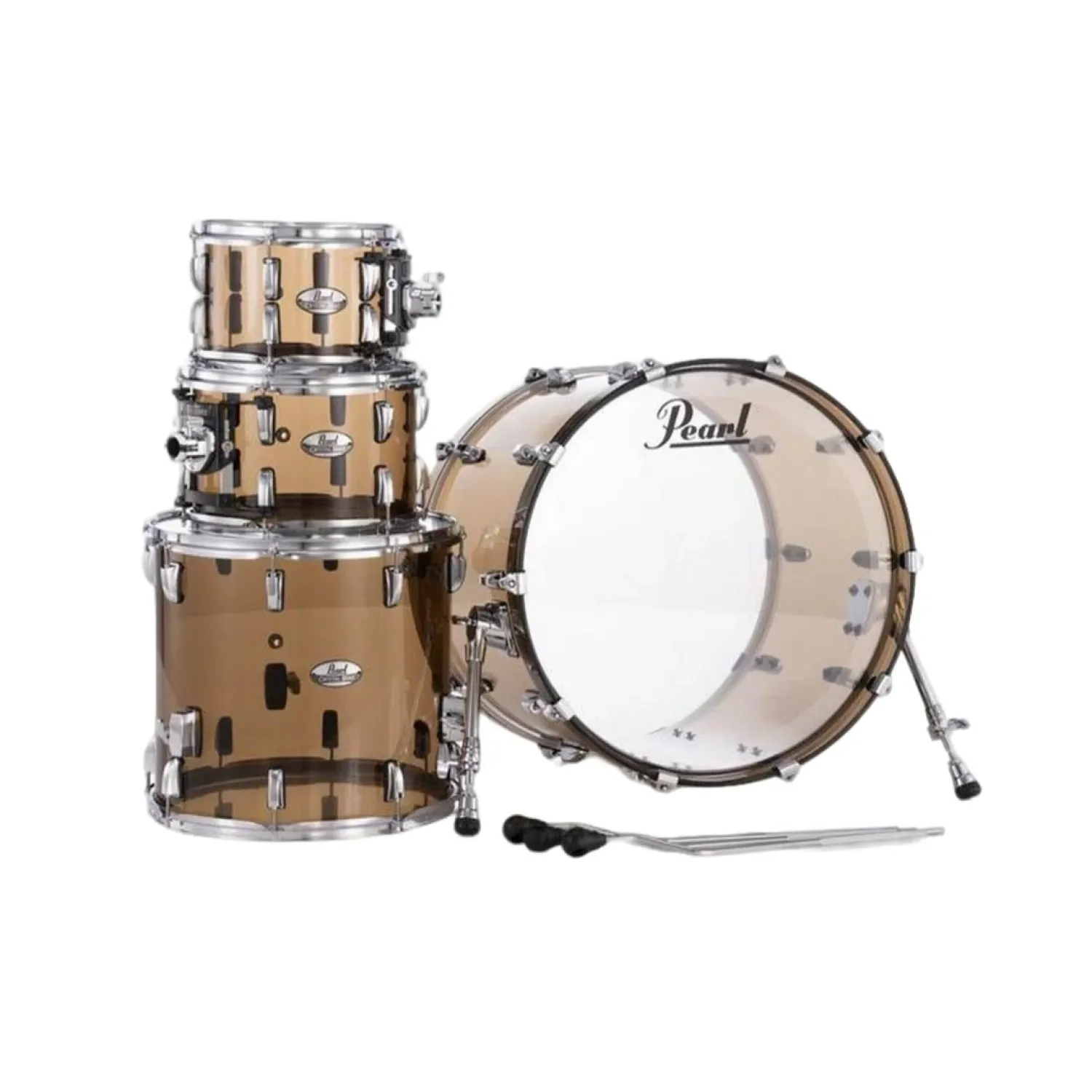 Bateria Pearl Crystal Beat Crb524fpc755 Liquid Smoke B22 S/redoblante S/hardware S/platillos