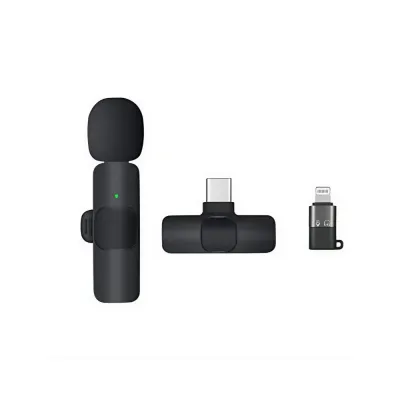 Microfono Inalambrico Para Celular Solapero Usb C y Lightning
