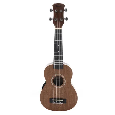 Ukelele Soprano Electroacustico Memphis Sapele Con Funda