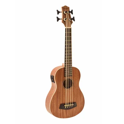 Ukelele Soprano Electroacustico Memphis Ubass1 Natural Con Funda