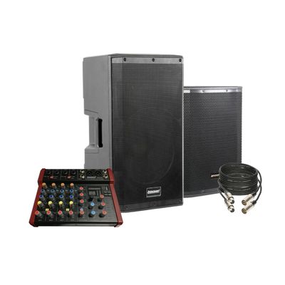 Pack de Cajas Activas y Subwoofers Lexsen Pro + Consola Lexsen MEA48 + Cable de regalo