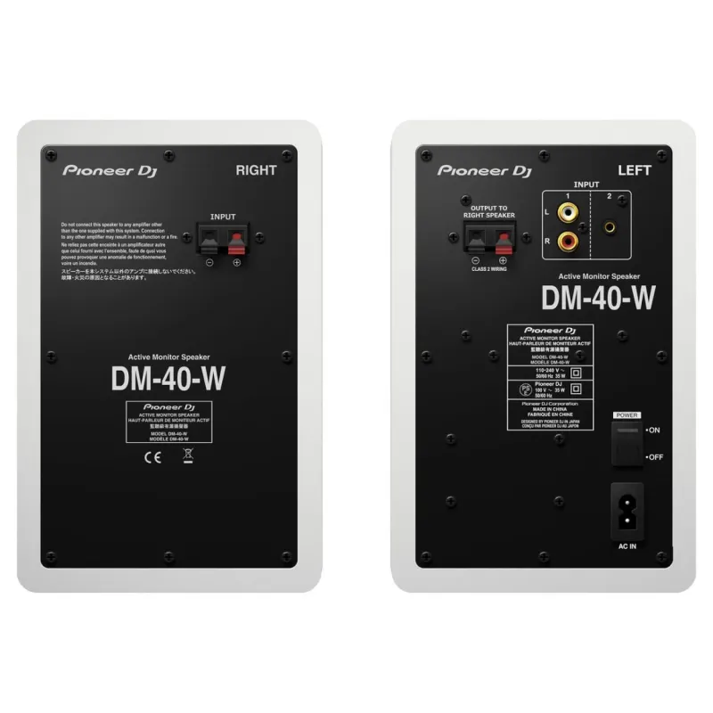 Monitor De Estudio Pioneer Dm40 4” Par Blanco